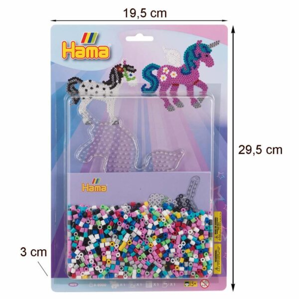 Set De Beads Caballo Y Unicornio HAMA 2000 Piezas - Imagen 4