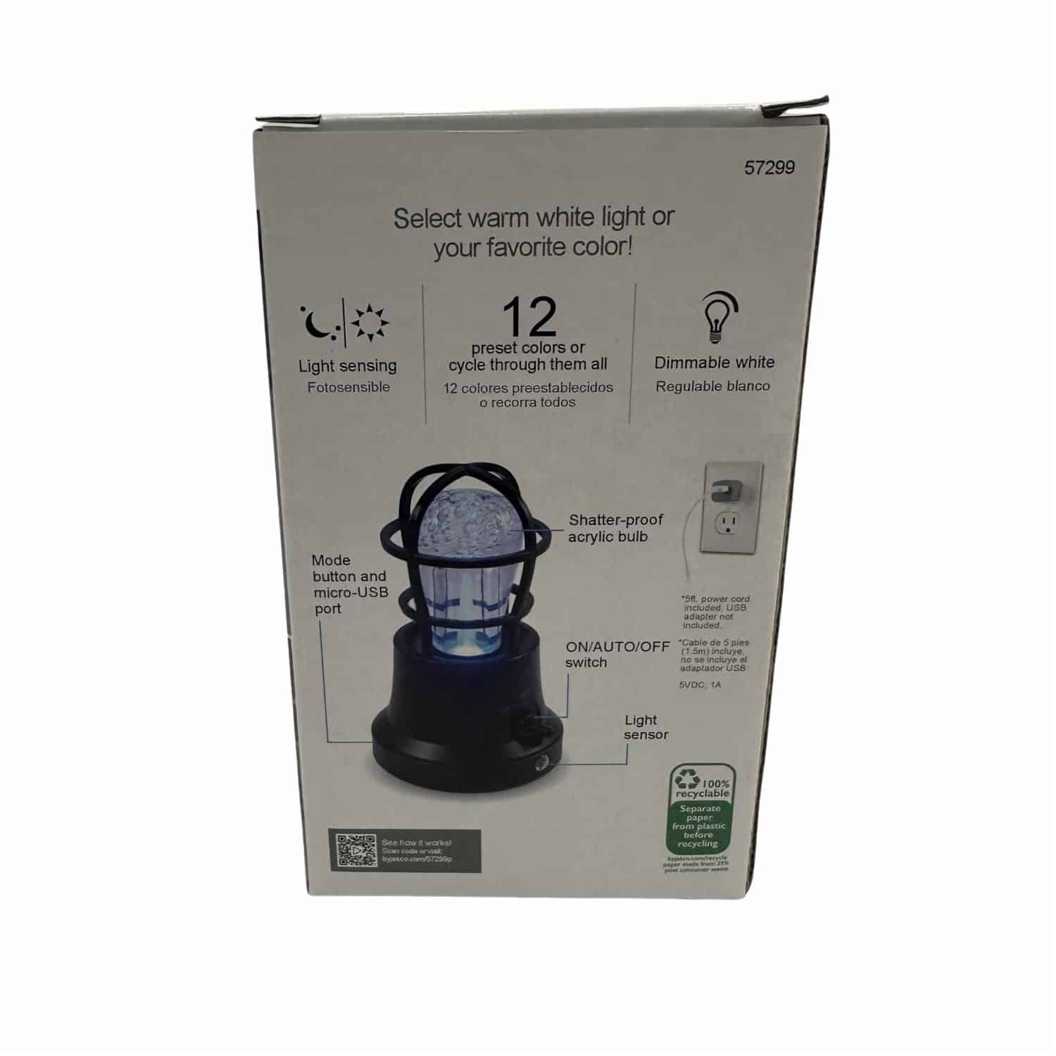 Lampara Recargable Vintage GENERAL ELECTRIC Unidad - Imagen 2