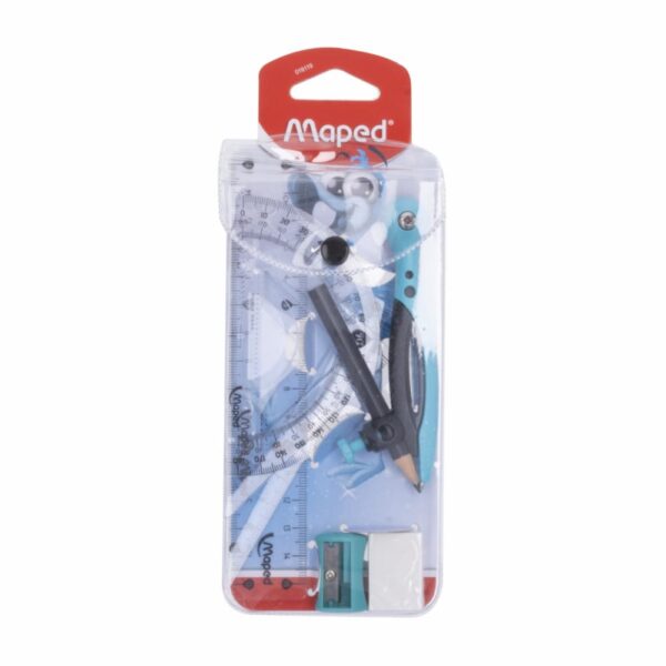 Kit De Geometría Pulse Pouch MAPED 8 Uds