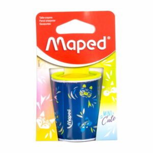Sacapuntas Doble Orificio Con Deposito Lata/Metal Con Diseño Mini Cute MAPED Unidad