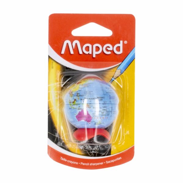 Sacapuntas Un Orificio Con Deposito Diseño Mapamundi MAPED Unidad