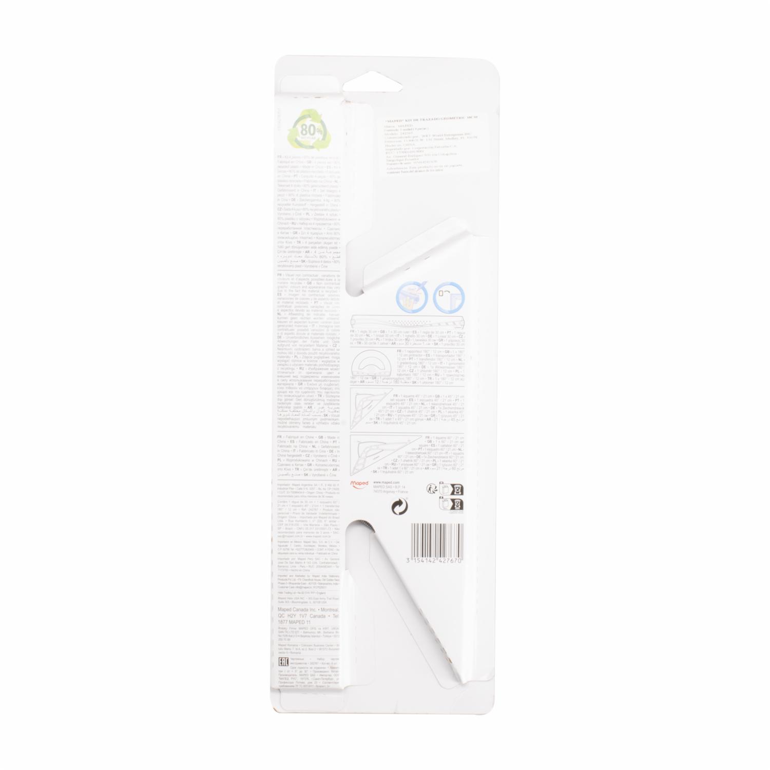 Juego Geométrico Kit De Trazado MAPED X 4 Uds - Imagen 2