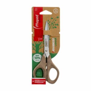 Tijera Escolar Simetricas Diseño Advance Madera 17 CM MAPED Unidad