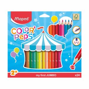 Lápices Jumbo Color Peps MAPED 24 Colores