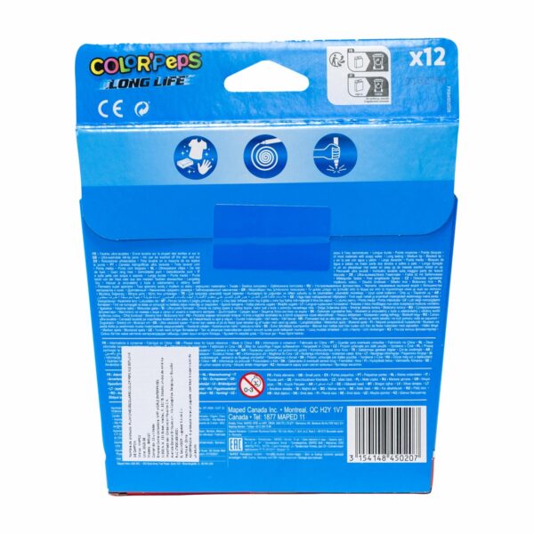 Marcadores Color Peps MAPED 12 Colores - Imagen 2