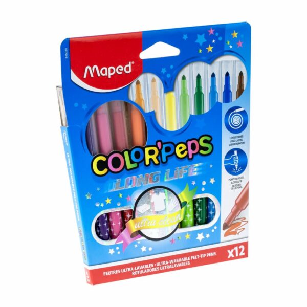 Marcadores Color Peps MAPED 12 Colores - Imagen 3