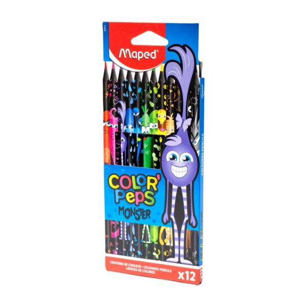Lápices Black Monster MAPED 12 Colores - Imagen 4