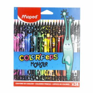 Lapices De Colores Color Peps Black Monster MAPED X 24 Uds