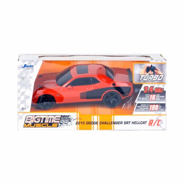 Vehículo R/C 1:24 Dodge Challenger Srt Hellcat JADA TOYS CO.LTD. Usa Pilas AA x 2 Y AAA x 3