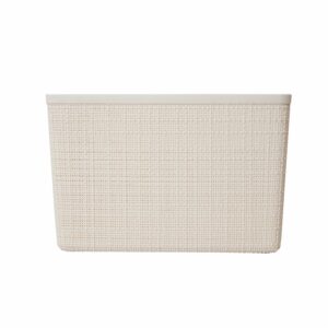 Canasto Rectangular Jute Blanco CURVER 20 L