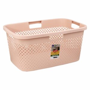 Canasta De Lavandería Pure Color Rosa CURVER 47 Litros