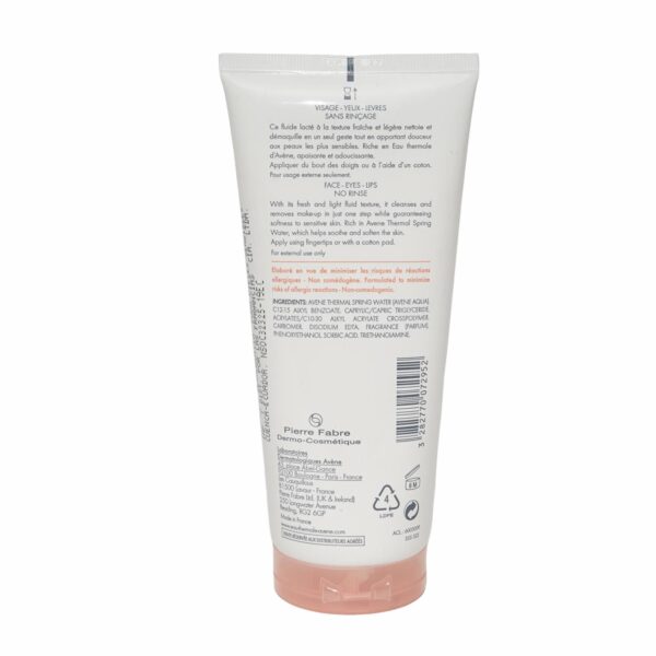 Desmaquillante Fluido 3 En 1 AVÈNE 200 Ml - Imagen 2