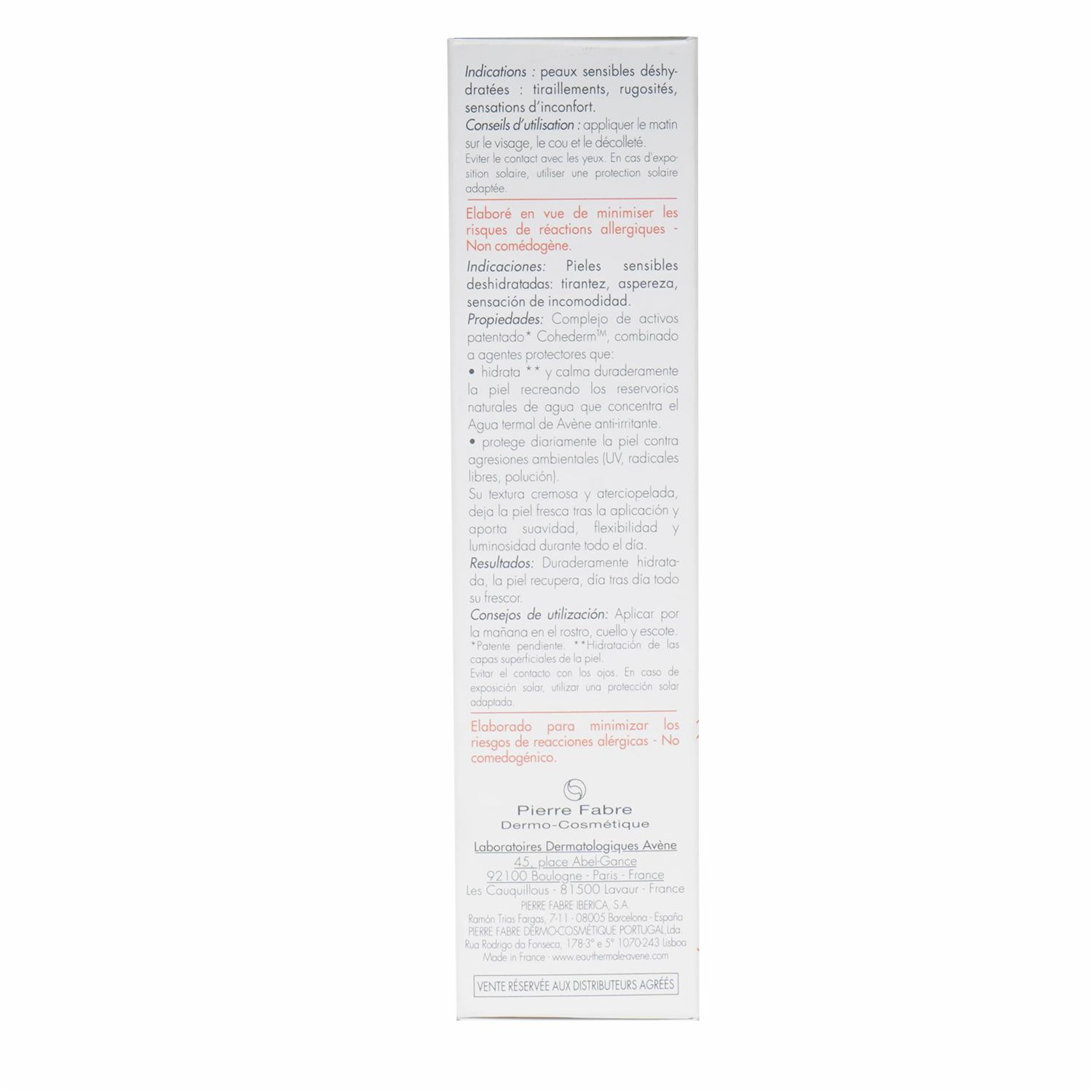 Bloqueador Riche Emulsión Hidratante Con Factor De Protección Solar 30 AVÈNE 40 Ml - Imagen 2