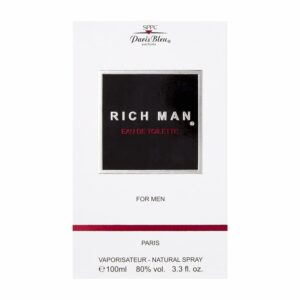 Fragancia Para Caballero Rich Man PARIS BLEU EDT 100 Ml