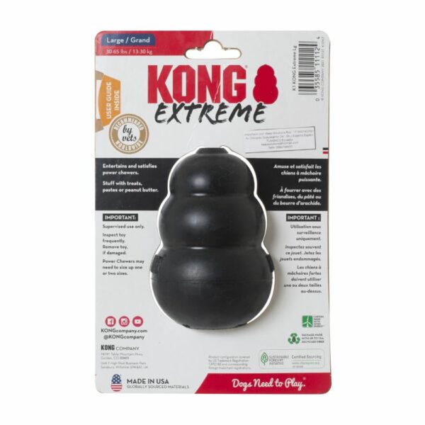 Juguete Para Perro Extremo Negro MASTER KONG Grande - Imagen 2