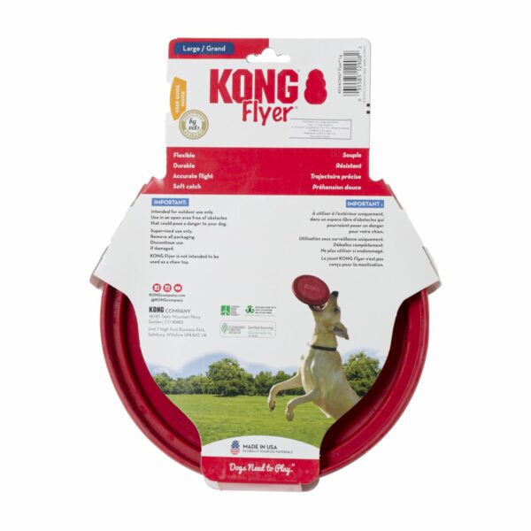 Frisbee Clasico Rojo MASTER KONG Pequeño - Imagen 2