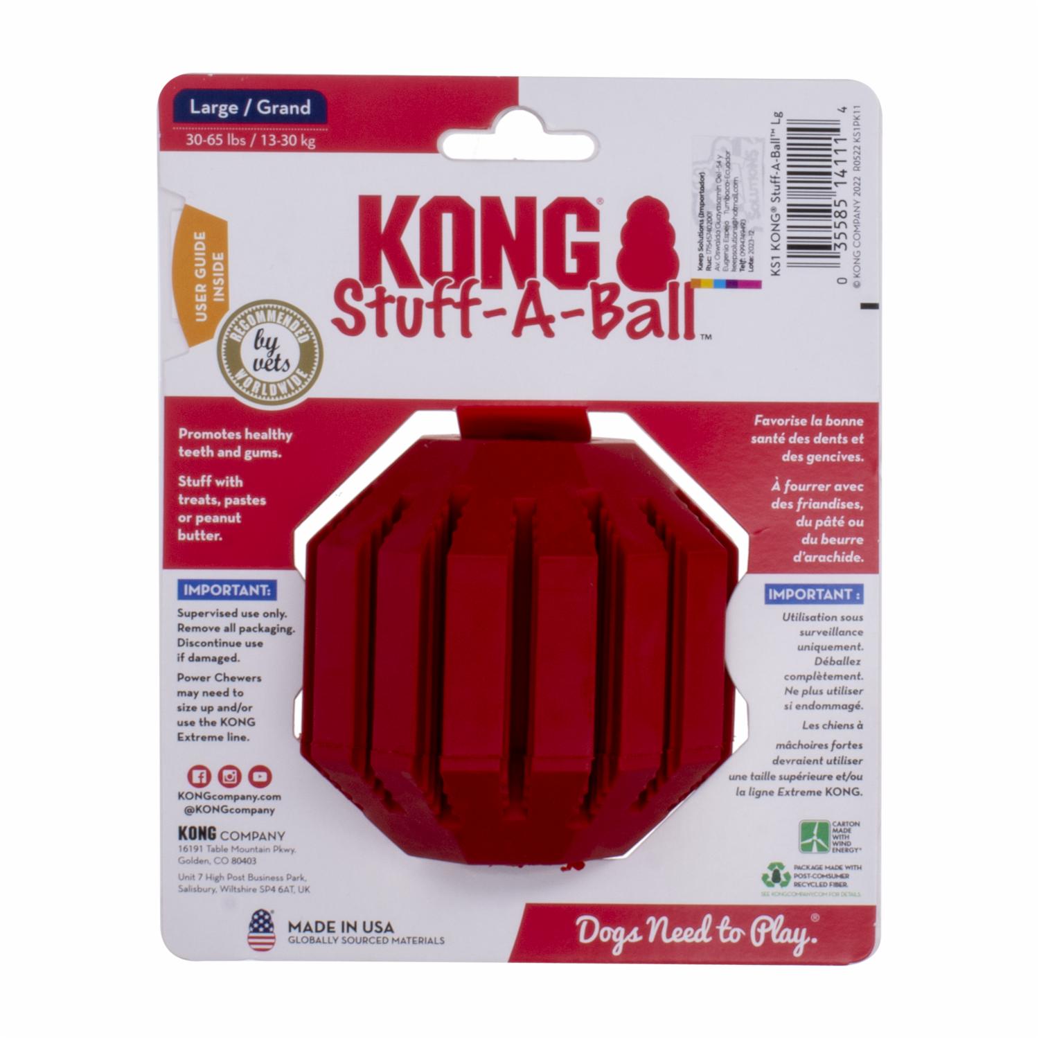 Juguete Para Perro De Caucho Limpia Dientes KONG Grande - Imagen 2