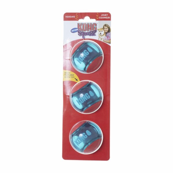 Pelota De Goma Con Sonido Roja X 3 Uds MASTER KONG Mediana