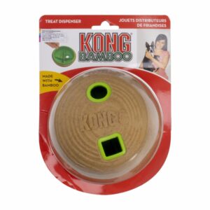 Dispensador De Alimento Elaborado De Bamboo MASTER KONG Mediano
