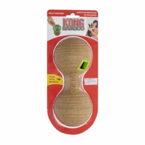 Dispensador De Alimento Elaborado De Bamboo KONG Mediano