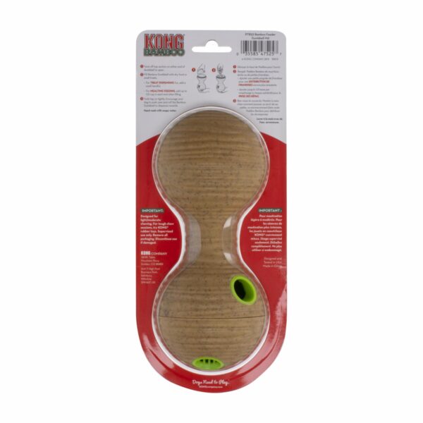 Dispensador De Alimento Elaborado De Bamboo MASTER KONG Mediano - Imagen 2