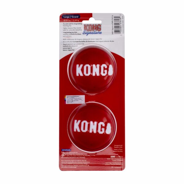 Juguete Para Perro Pelota De Goma Semidura MASTER KONG Grande - Imagen 2