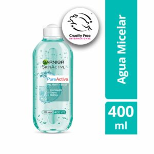 Agua Micelar Pure Active Piel Mixta A Grasa GARNIER L´ORÉAL 400 Ml