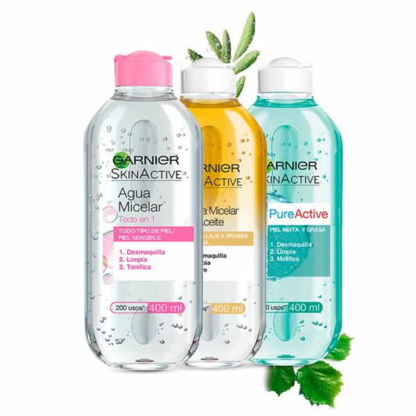 Agua Micelar En Aceite Para Maquillaje A Prueba De Agua GARNIER L´ORÉAL 400 Ml - Imagen 7
