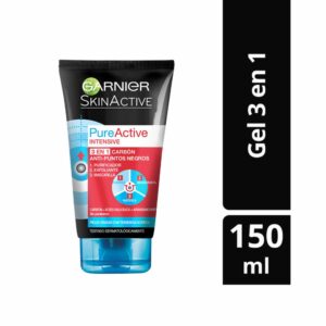 Limpiador Facial Pure Active Intensive 3 En 1 Carbón GARNIER L´ORÉAL 150 Ml