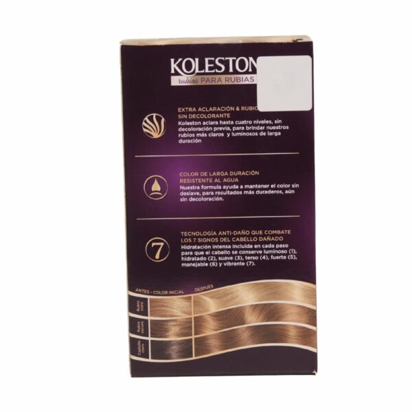 Tinte Capilar Kit N121 Rubio Cenizo Claro KOLESTON 50 Ml - Imagen 2