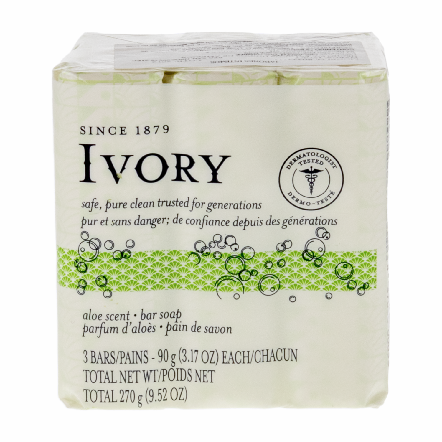 Jabón Pure Clean Aloe IVORY 270 G - Imagen 2