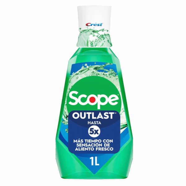 Enjuague Bucal Scope 5X Outlast CREST 1000 Ml