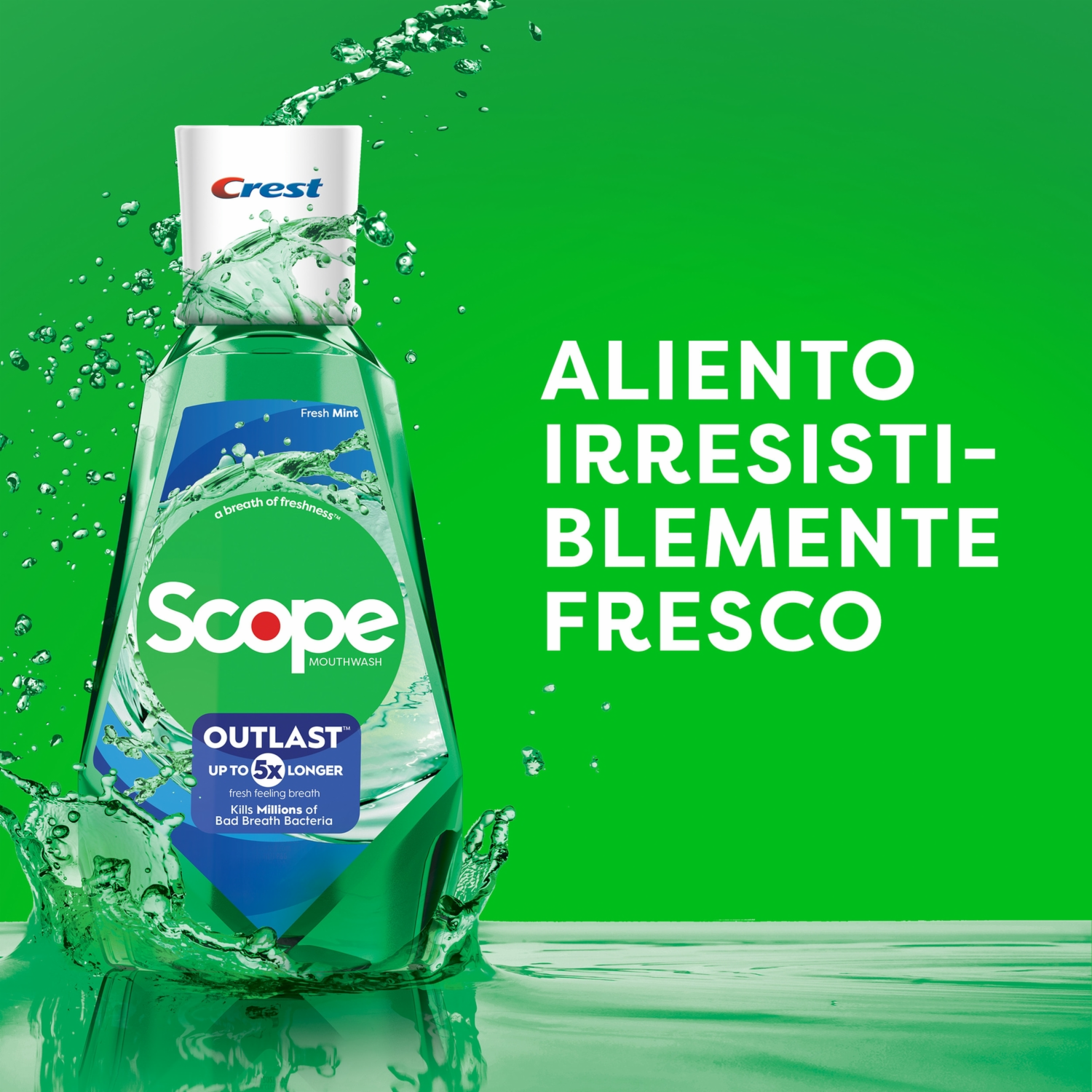 Enjuague Bucal Scope 5X Outlast CREST 1000 Ml - Imagen 4