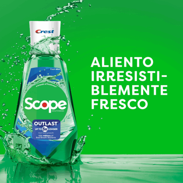 Enjuague Bucal Scope 5X Outlast CREST 1000 Ml - Imagen 4