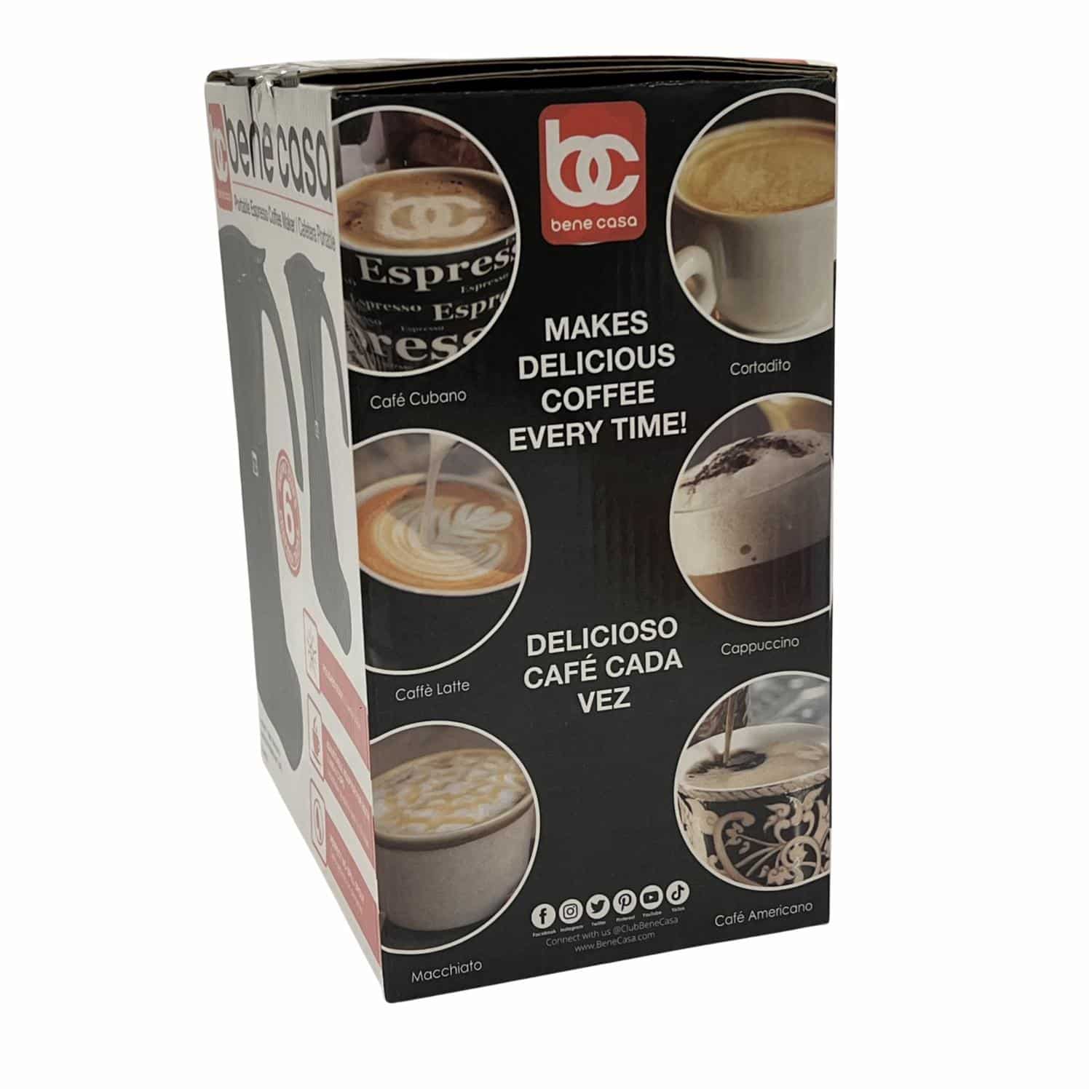 Cafetera Eléctrica Portable BC-90270 BENE CASA 6 Tazas - Imagen 4