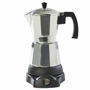 Cafetera Eléctrica Portable Cromada BC-97993 BENE CASA 3 Tazas