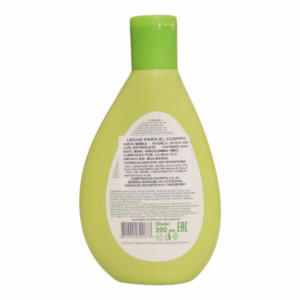 Leche Para El Cuerpo BEBBLE 200 Ml - Imagen 2