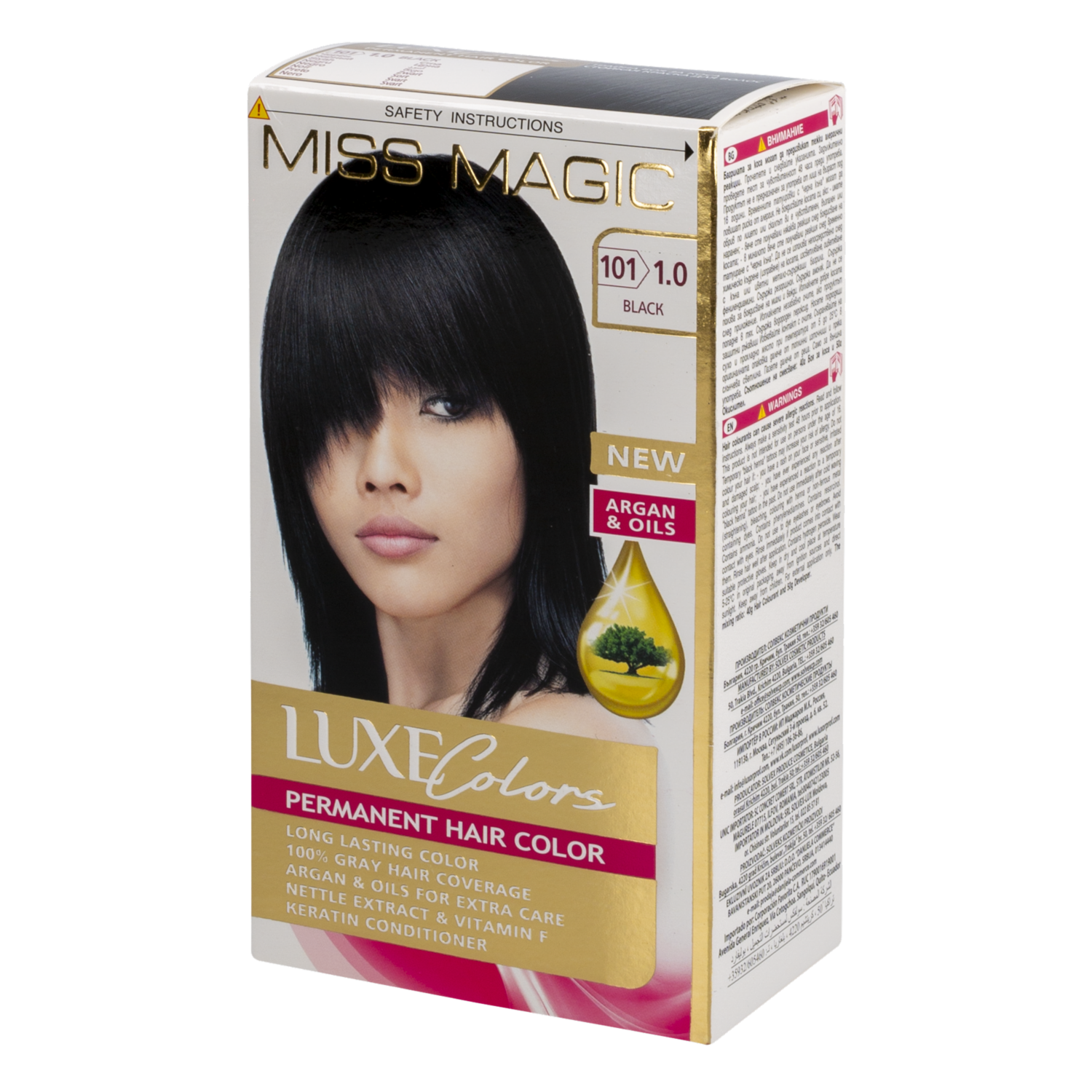 Tinte De Cabello Luxe Color Negro 1.0 MISS MAGIC Color Negro 1.0