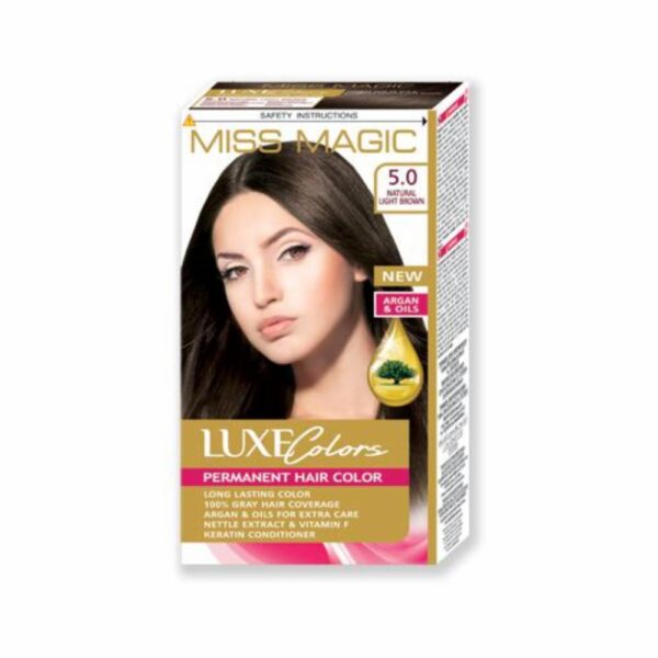 Tinte De Cabello MISS MAGIC LUXE COLORS Color Castano Claro 4.2