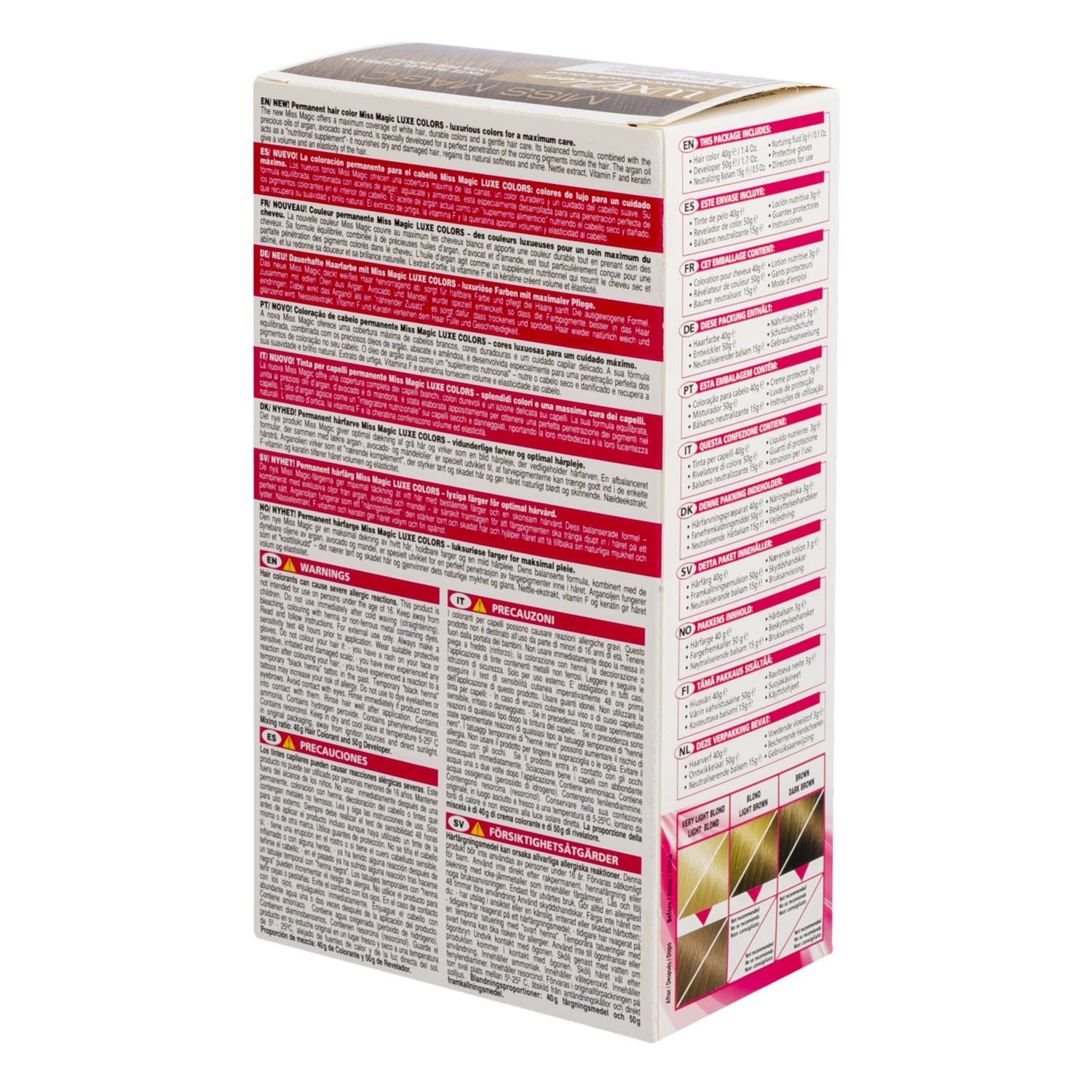 Tinte De Cabello MISS MAGIC Colors Rubio Cenizo Medio 7.1 - Imagen 3