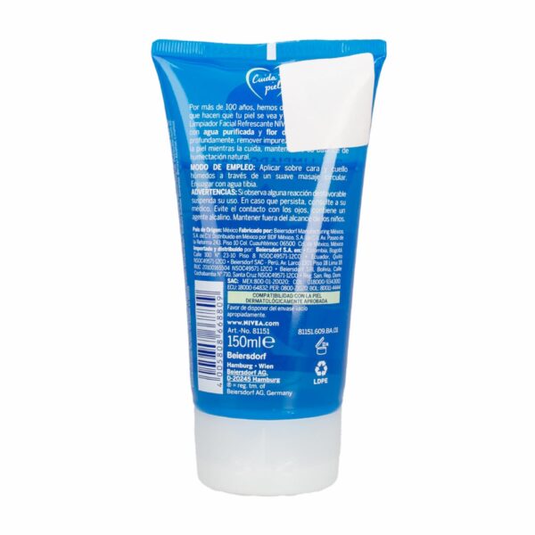 Gel Facial Limpiador Refrescante NIVEA 150 Ml - Imagen 2