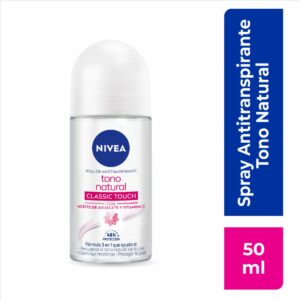 Desodorante En Roll-on Para Dama Tono Natural Classic Touch NIVEA 50 Ml