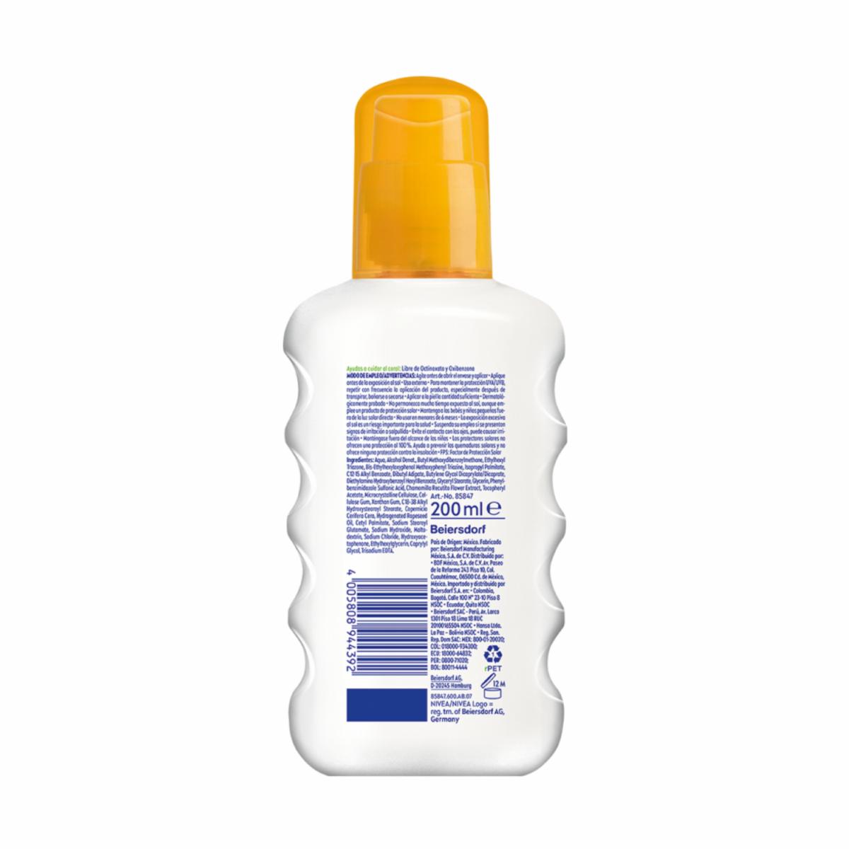 Protector Solar Infantil Babies & Kids Sensitive Spf +50 NIVEA 200 Ml - Imagen 2