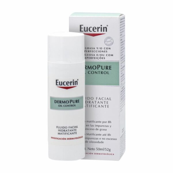 Fluido Facial Dermopure Hidratante Matificante EUCERIN 50 Ml - Imagen 3