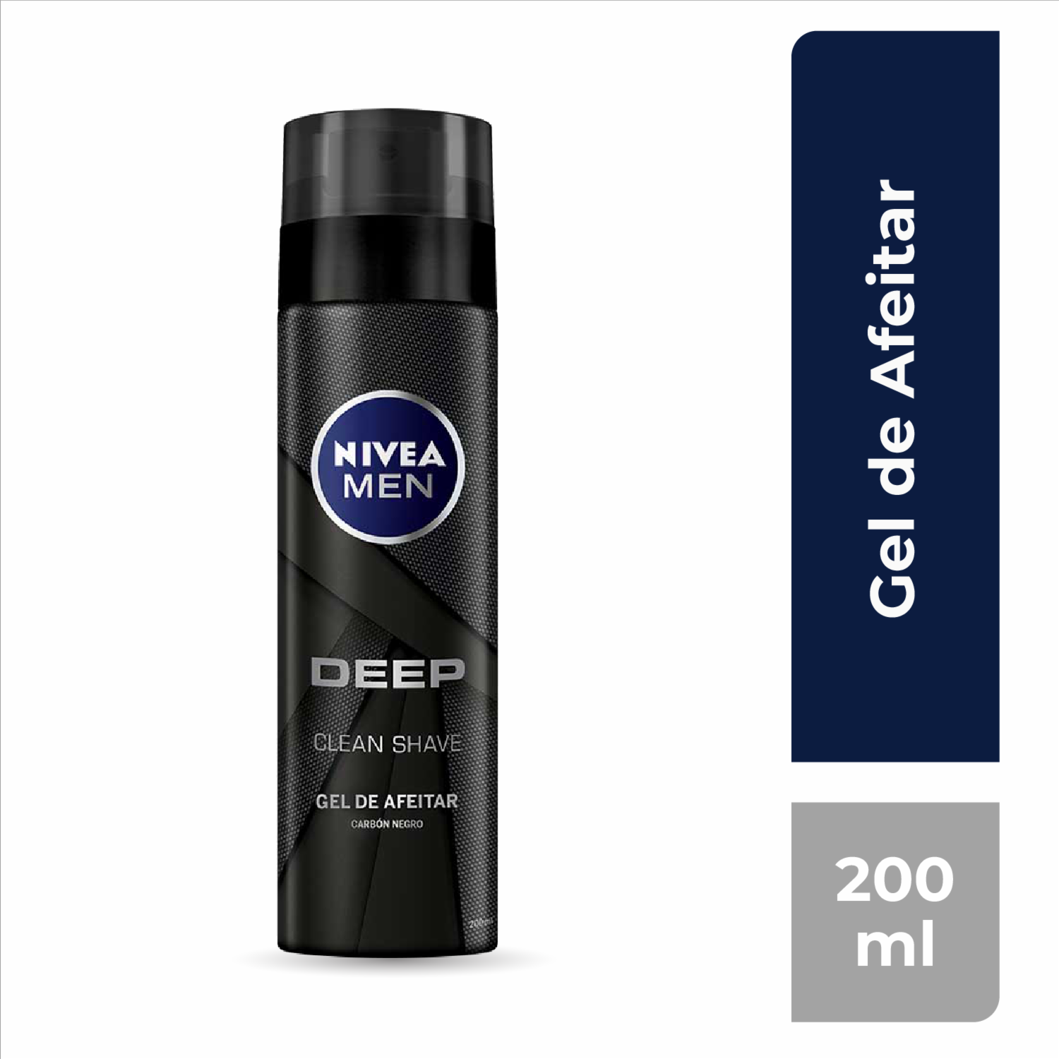 Gel Para Afeitar Deep Black Carbón NIVEA MEN 200 Ml - Imagen 2