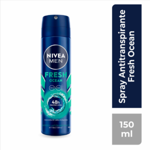 Desodorante En Spray Para Caballero Fresh Ocean NIVEA MEN 150 Ml