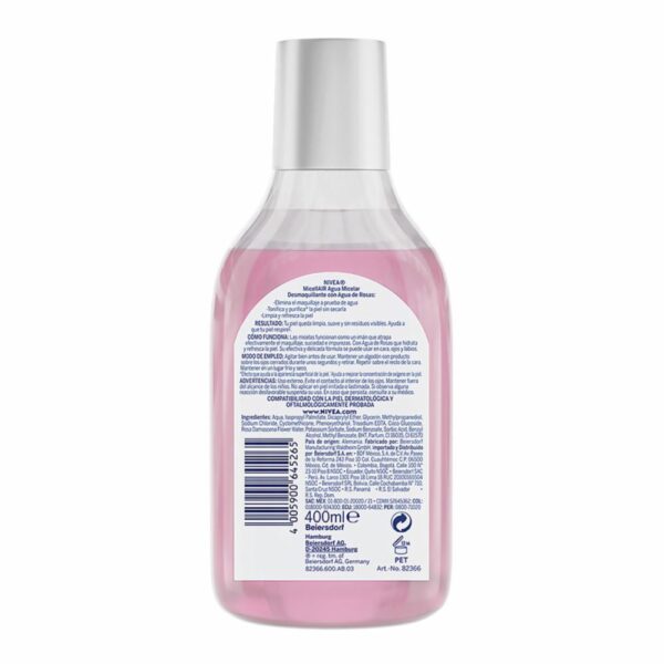 Agua Micelar Agua De Rosas NIVEA 400 Ml - Imagen 2