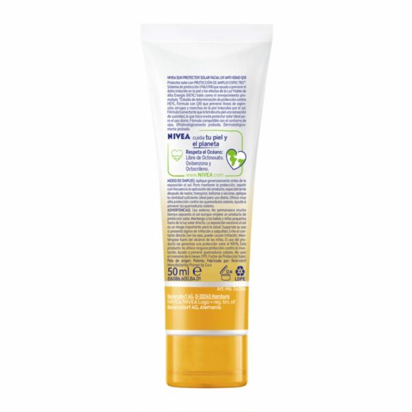 Protector Solar Facial Anti-Edad Spf 50+ NIVEA 50 Ml - Imagen 2