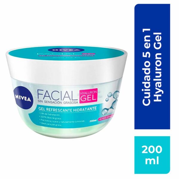 Crema Facial Hyaluron Gel 5 En 1 NIVEA 200 Ml