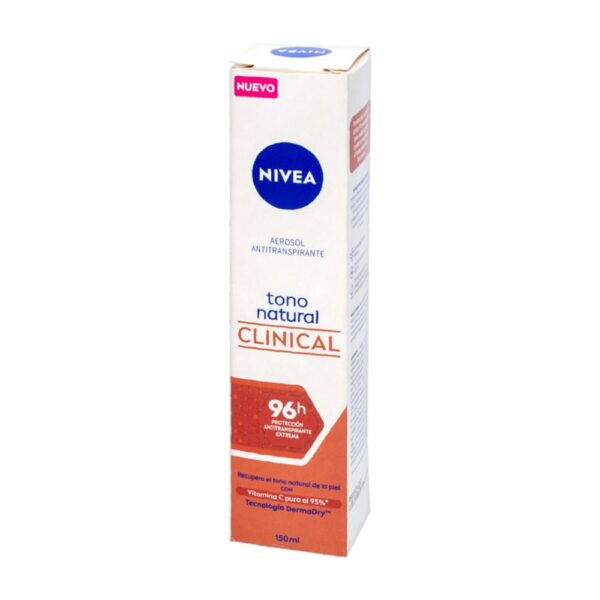 Desodorante En Spray Para Dama Clinical Derma Control NIVEA 150 Ml - Imagen 3